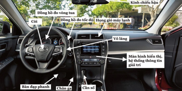 các nút điều khiển trên vô lăng ô tô