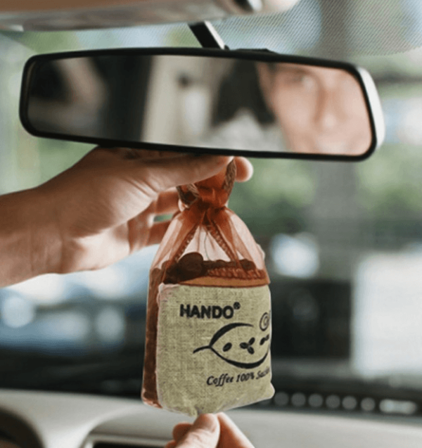 khử mùi trên xe bằng túi cafe