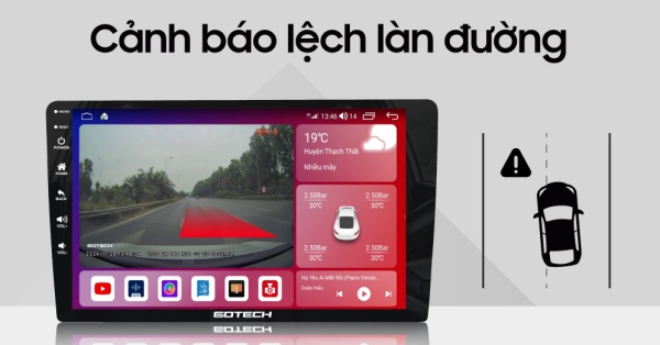 chức năng cảnh báo lệch làn đường