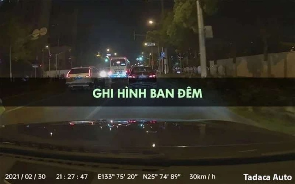 ghi lại hành trình ban đêm
