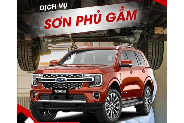 sơn phủ gầm ô tô tại Hải Dương