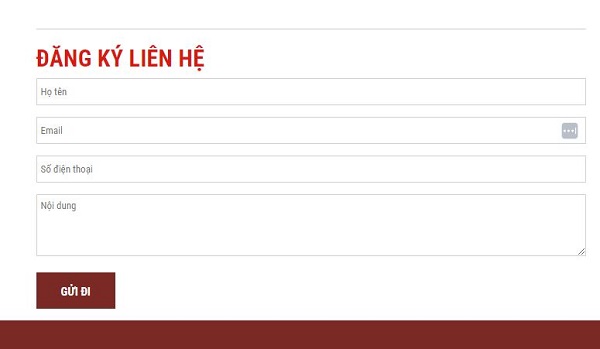 đăng ký thông tin liên hệ bảo dưỡng sửa chữa xe ô tô