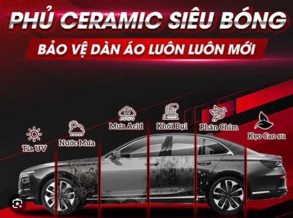 lợi ích của việc phủ ceramic cho ô tô