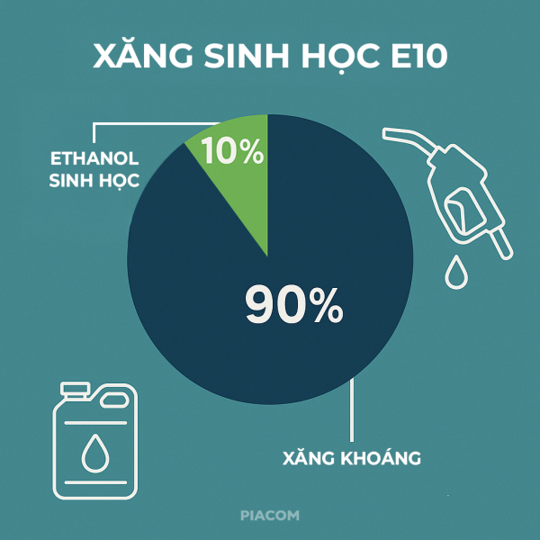 quy trình pha trộn xăng e10