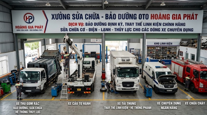 bảo dưỡng xe chuyên dụng
