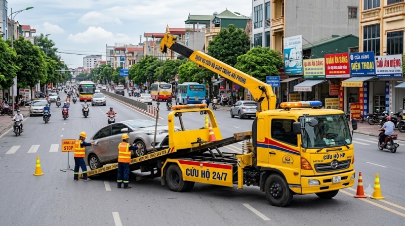 cứu hộ giao thông tại hải phòng