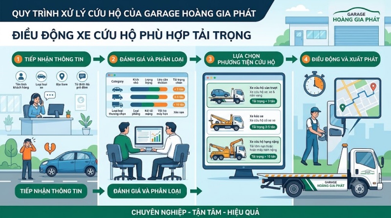 điều động xe phù hợp tải trọng