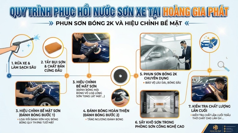 phun sơn bóng 2k
