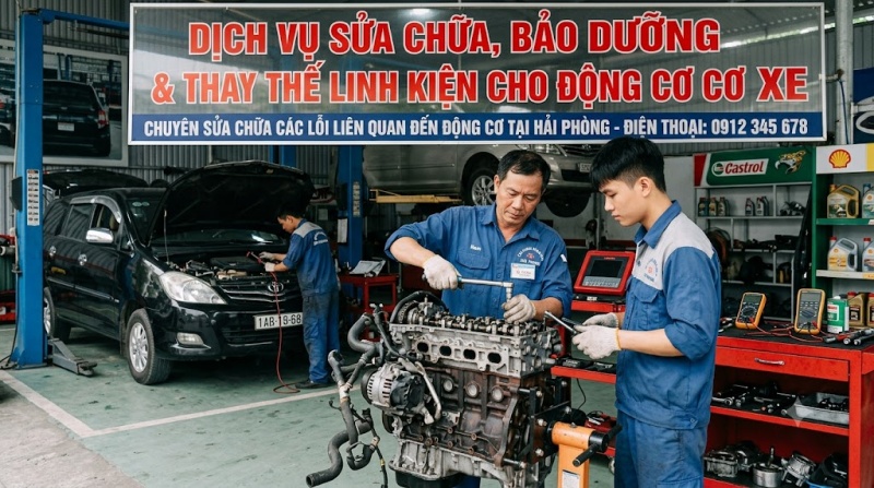 sửa chữa các lỗi liên quan đến động cơ